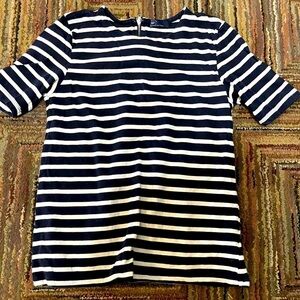 Black and White Striped cotton Womens Gap shirt top size S